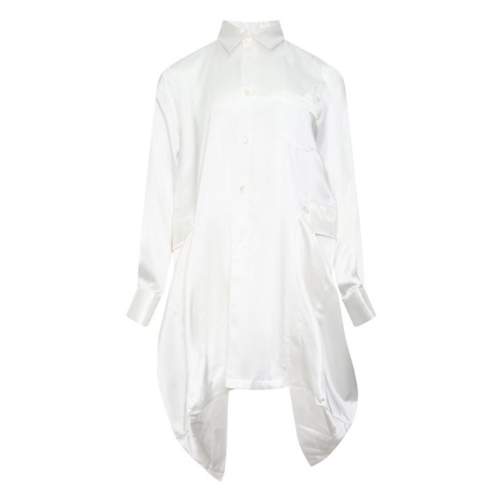 Satin Rounded Collar Blouse