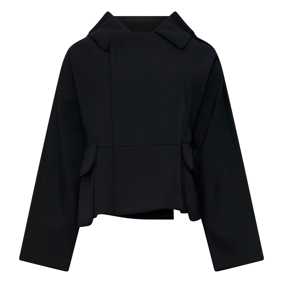 Cropped Button-Up Jacket