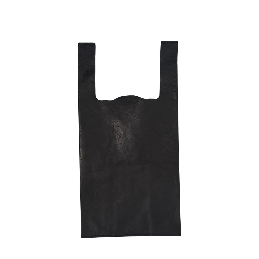 Small Straight-Cut Leather Tote