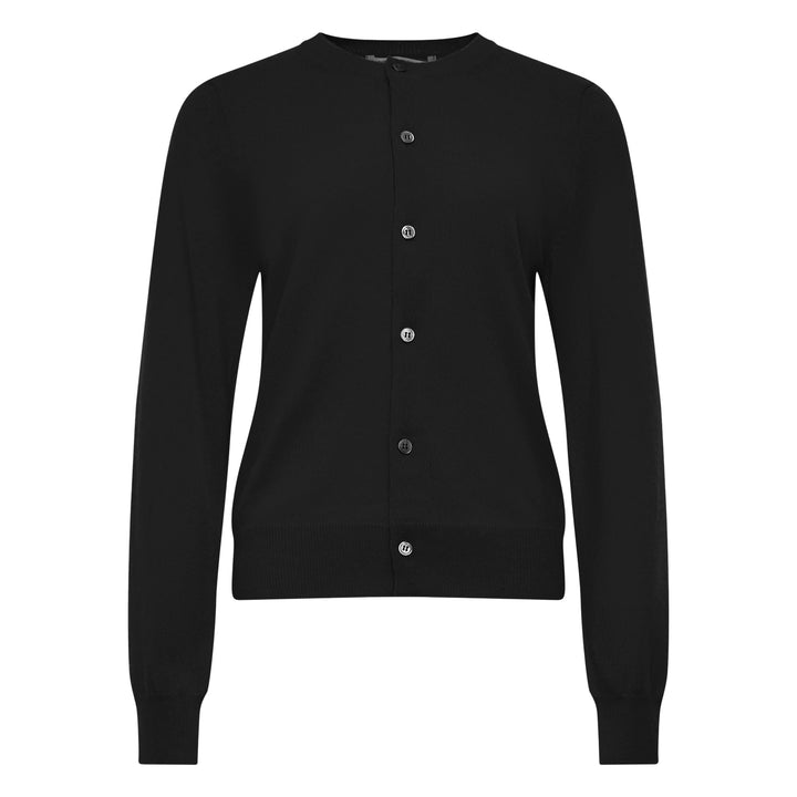 Rib Trim Button Cardigan