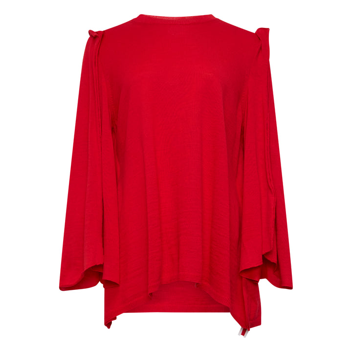Oversized Exaggerated Sleeve Knit Top
