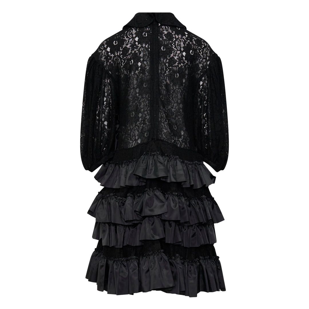 Tiered Ruffle Lace Dress