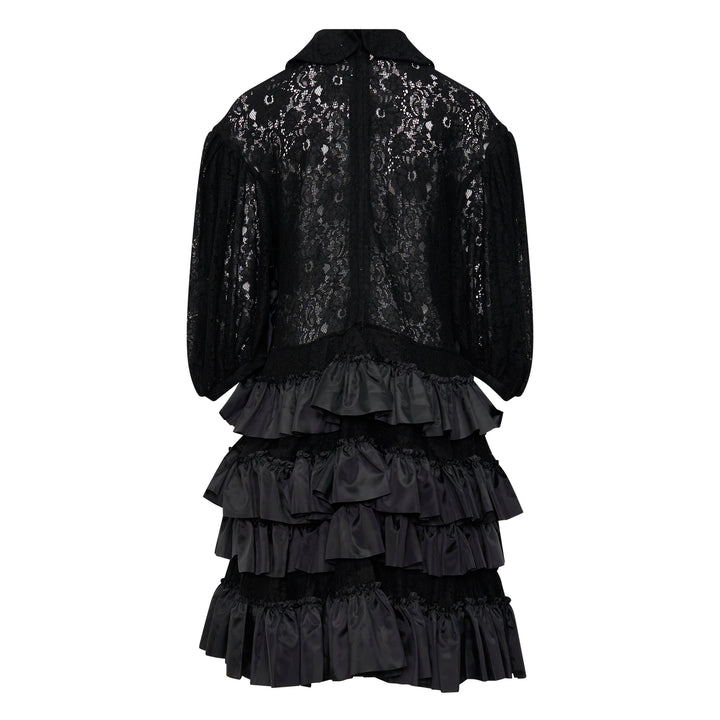 Tiered Ruffle Lace Dress
