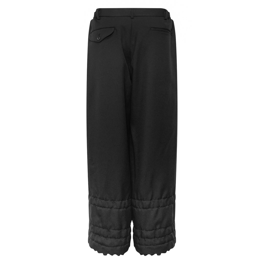 Wide Leg Layered Ruffle Pants