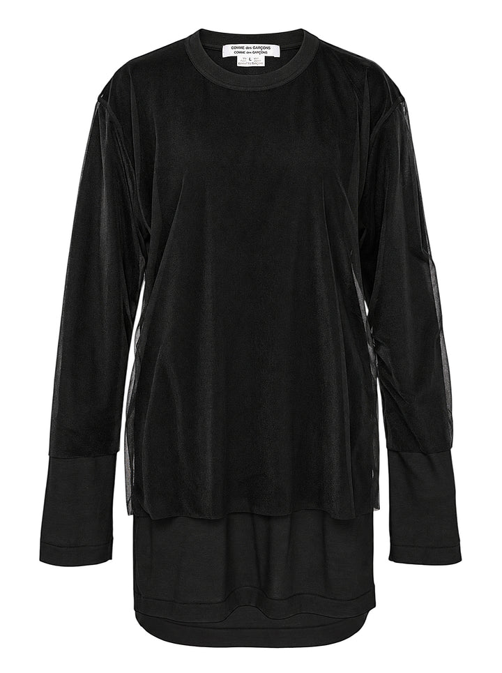 COMME des GARCONS COMME des GARCONS Asymmetrical Panelled Oversize Tee