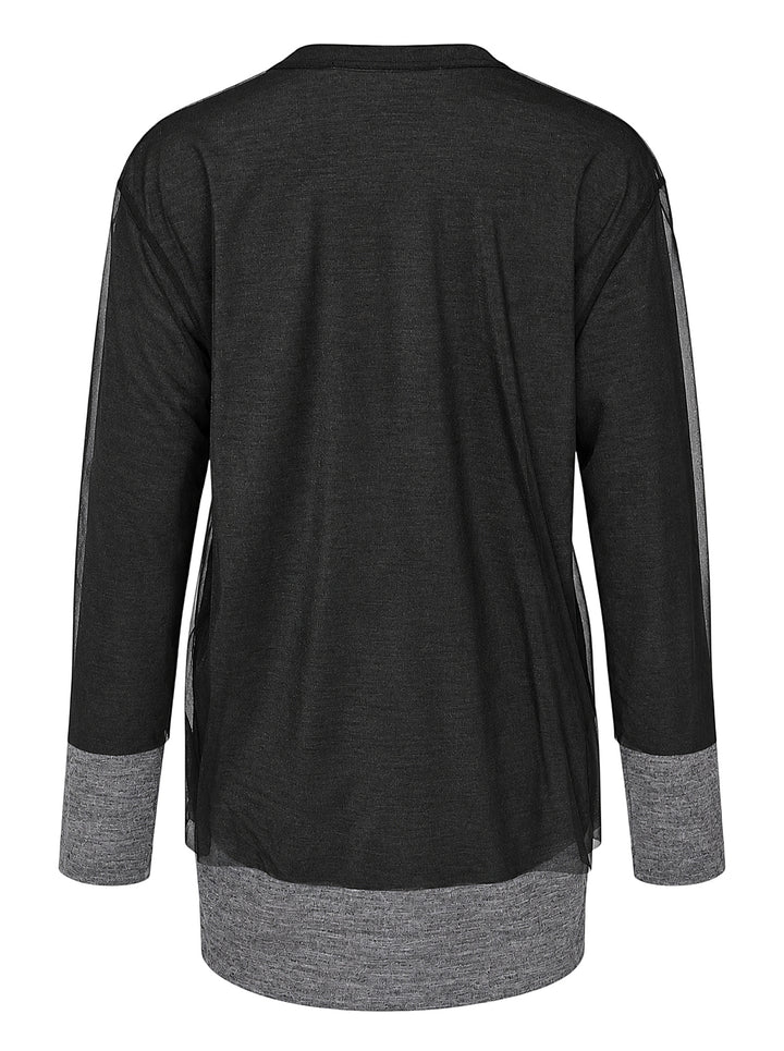 COMME des GARCONS COMME des GARCONS Asymmetrical Panelled Oversize Tee - view 2