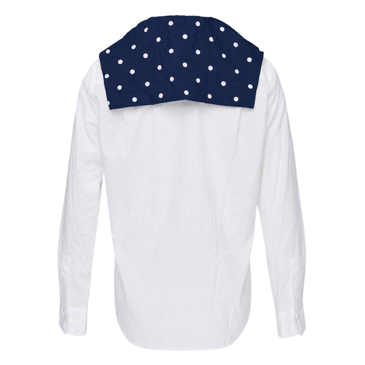 Polka Dot Collar Blouse
