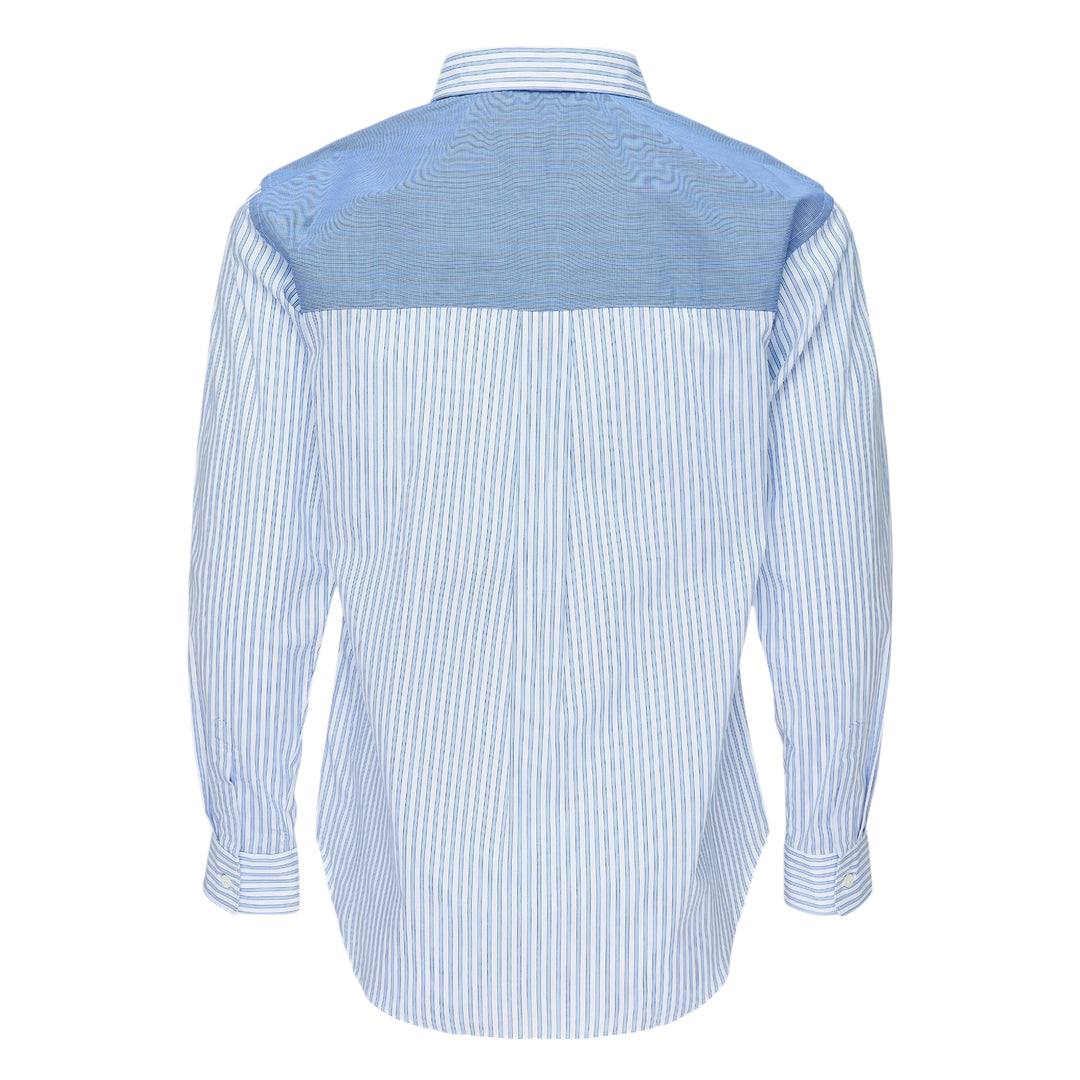 Cotton Broad Stripe Long Sleeve Shirt