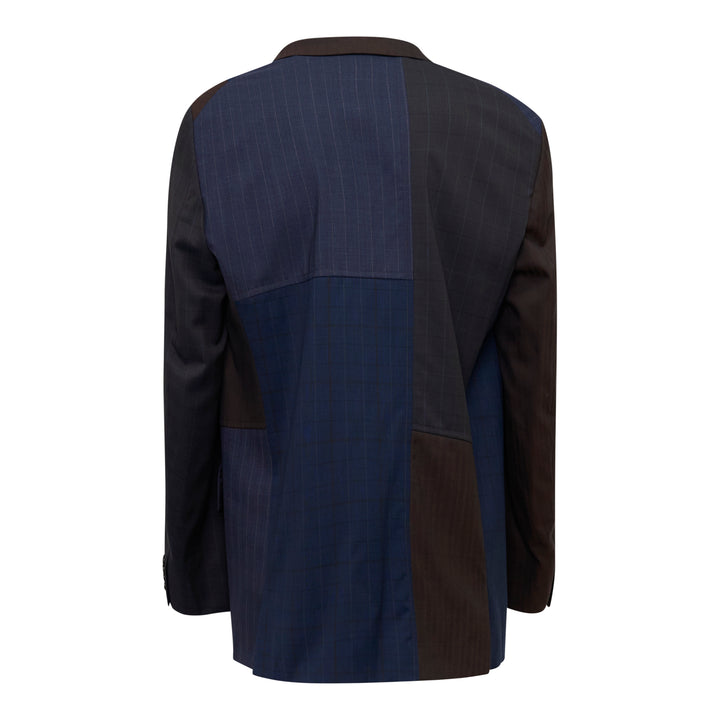 Patchwork Wool Blazer