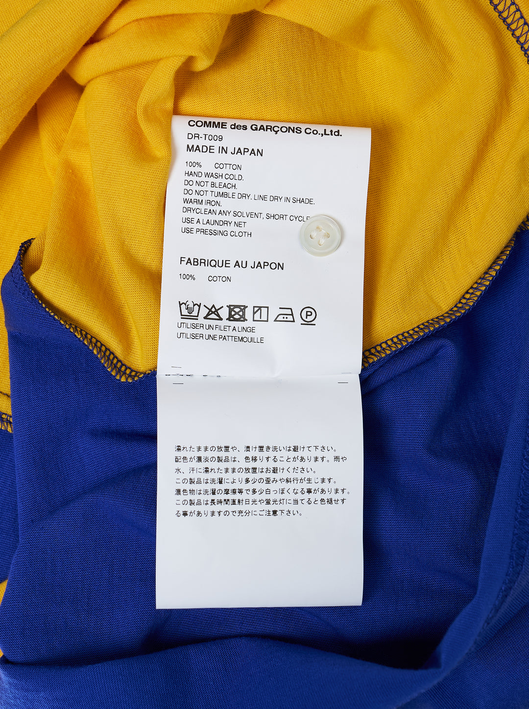 COMME des GARCONS HOMME DEUX Colour-Block Cotton Jersey Polo Shirt - view 3