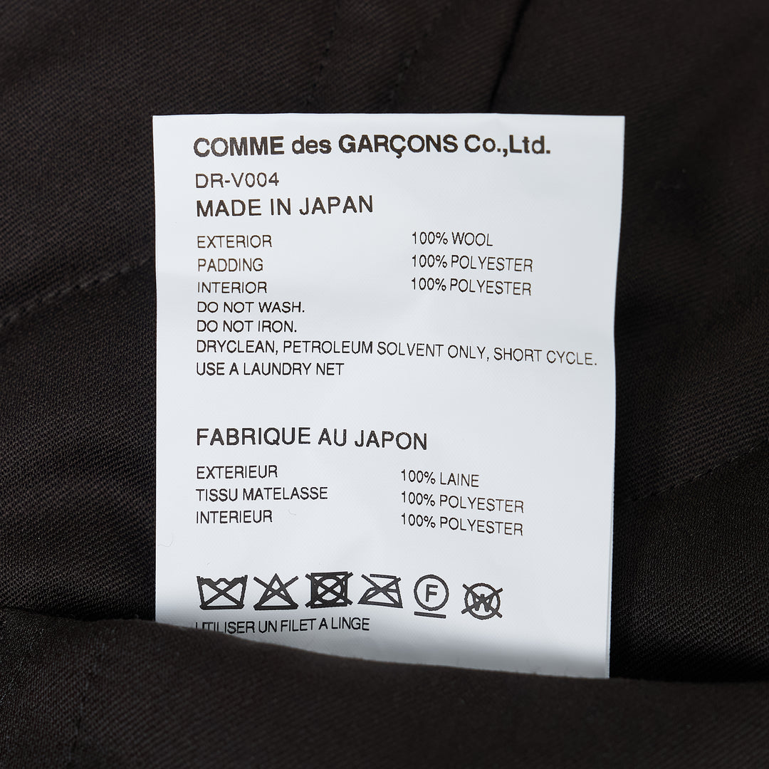 Wool Gabardine Quilted Vest