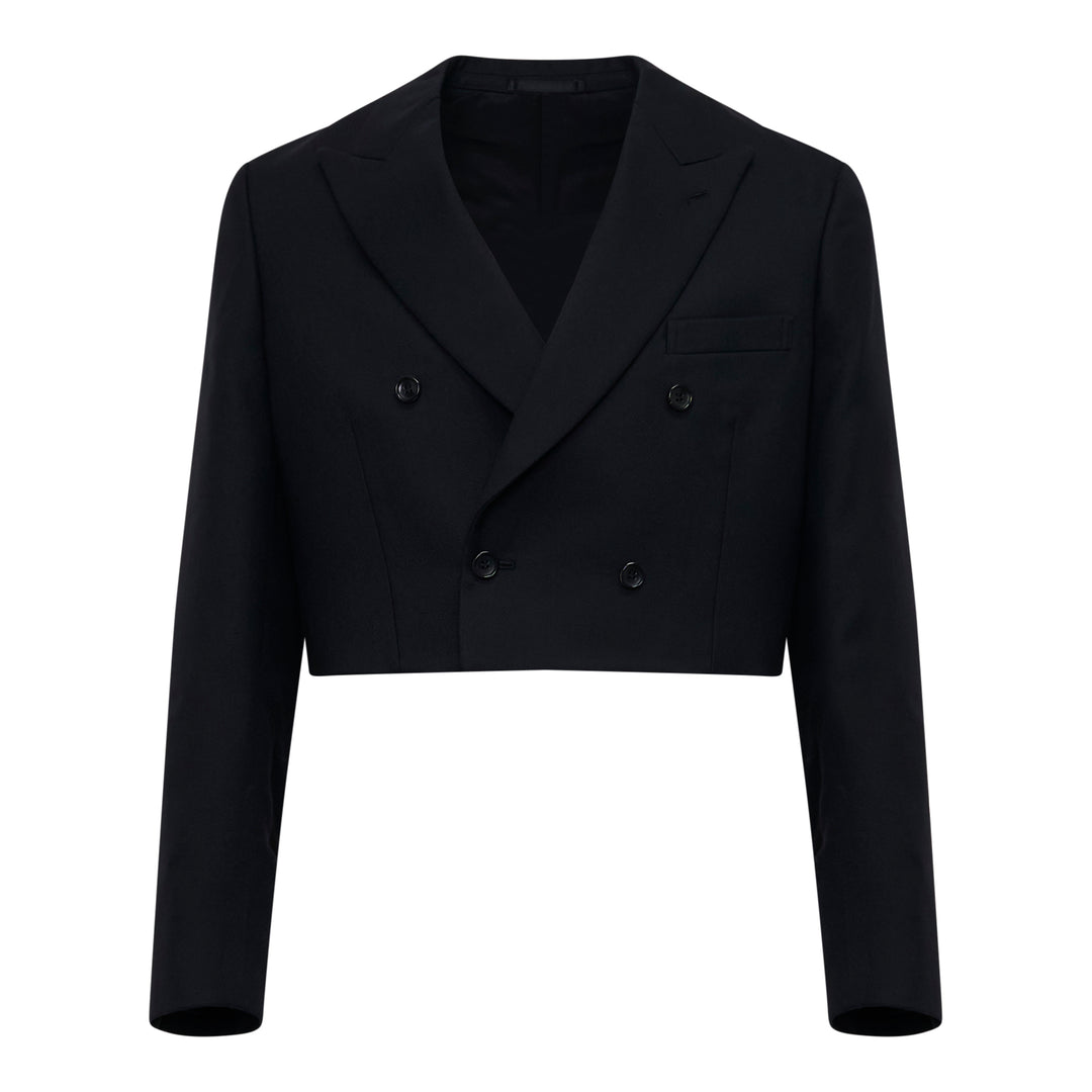 Patchwork Wool Blazer