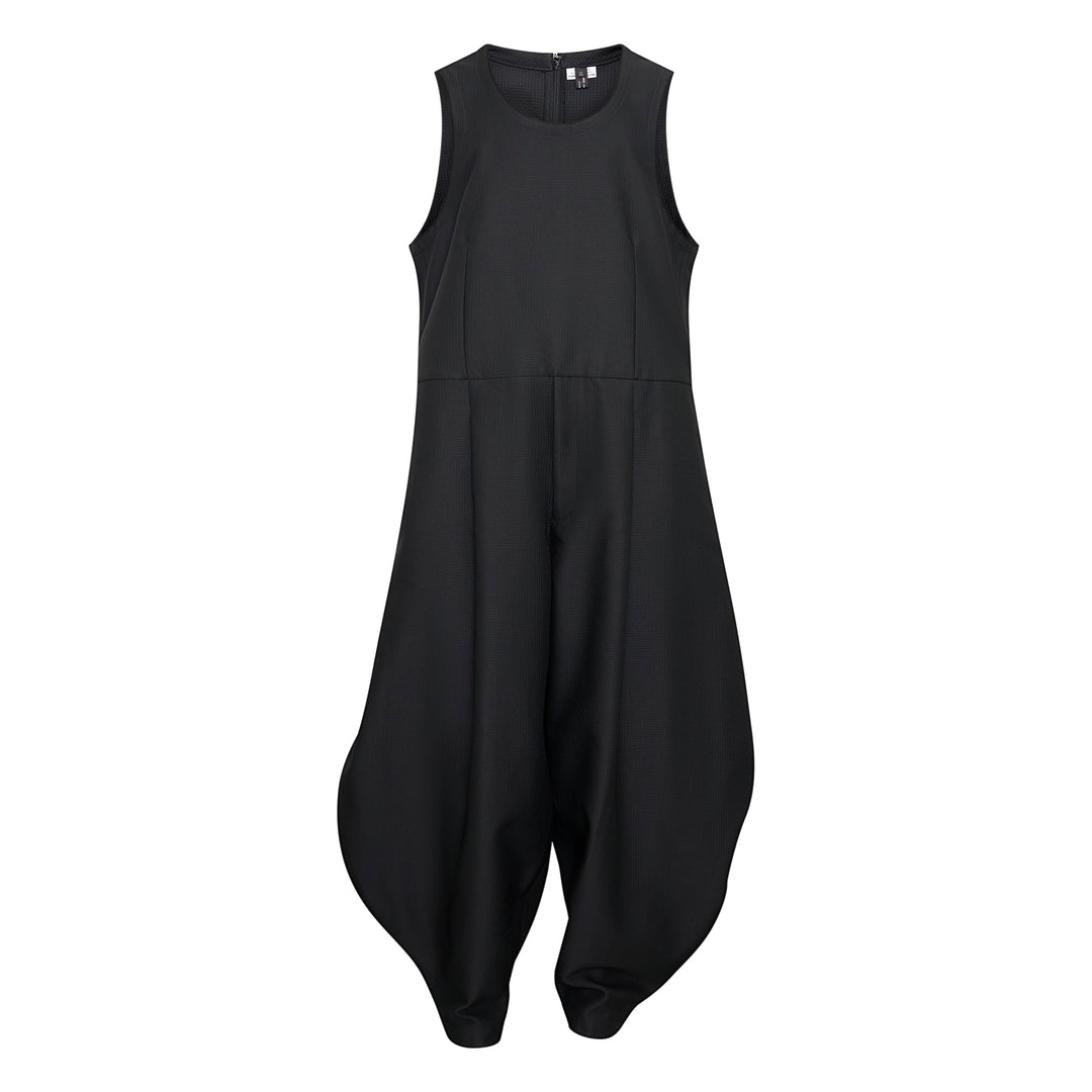 Dobby Cloth Harem Jumpsuit
