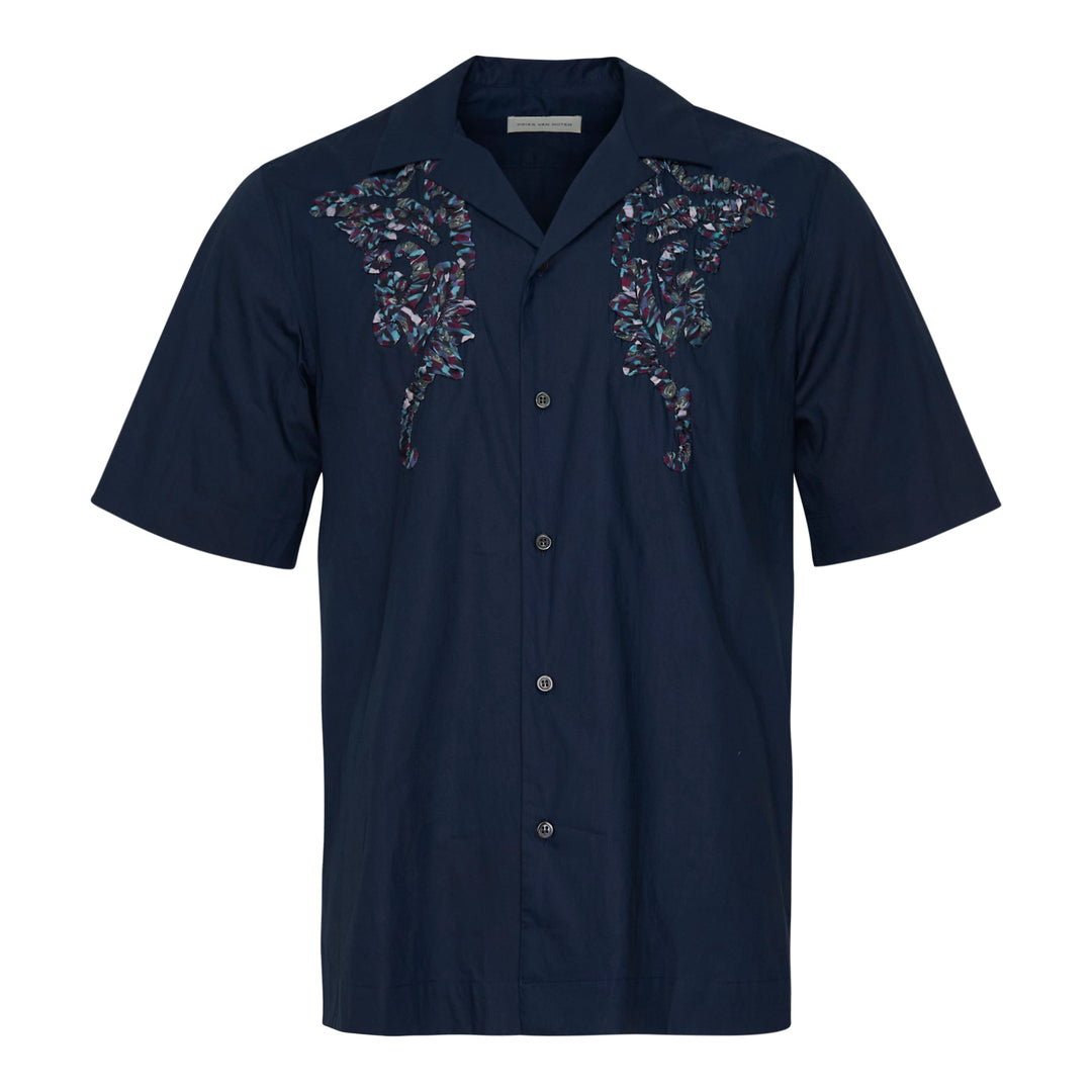 Boxy Short Sleeve Embroidered Shirt