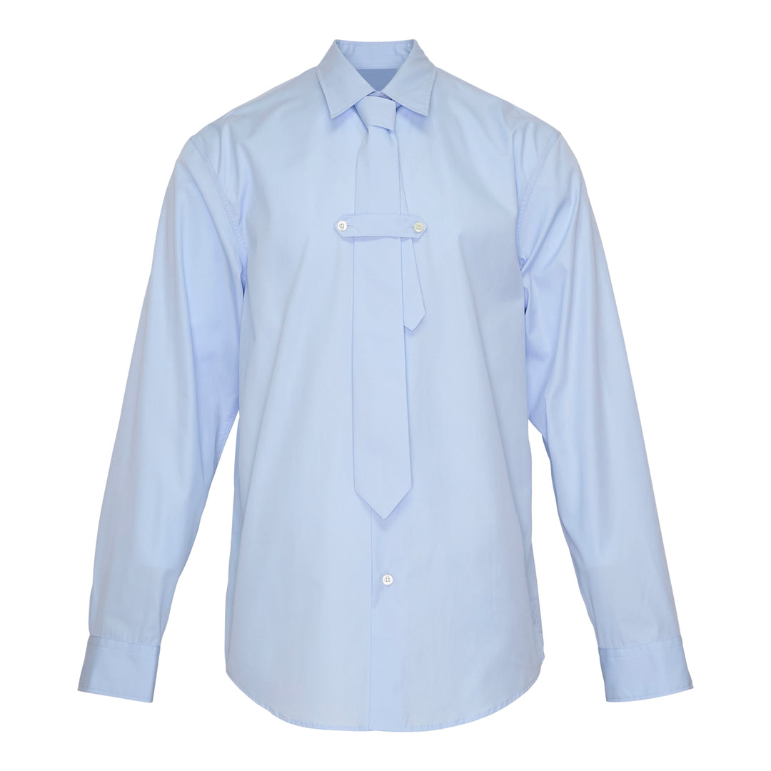 Long Sleeve Self-Tie Shirt