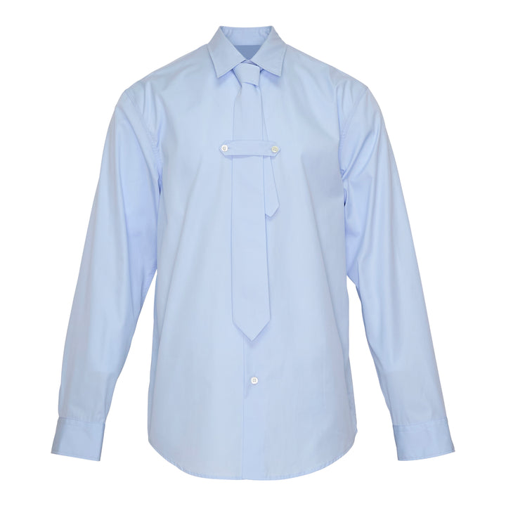 Long Sleeve Self-Tie Shirt