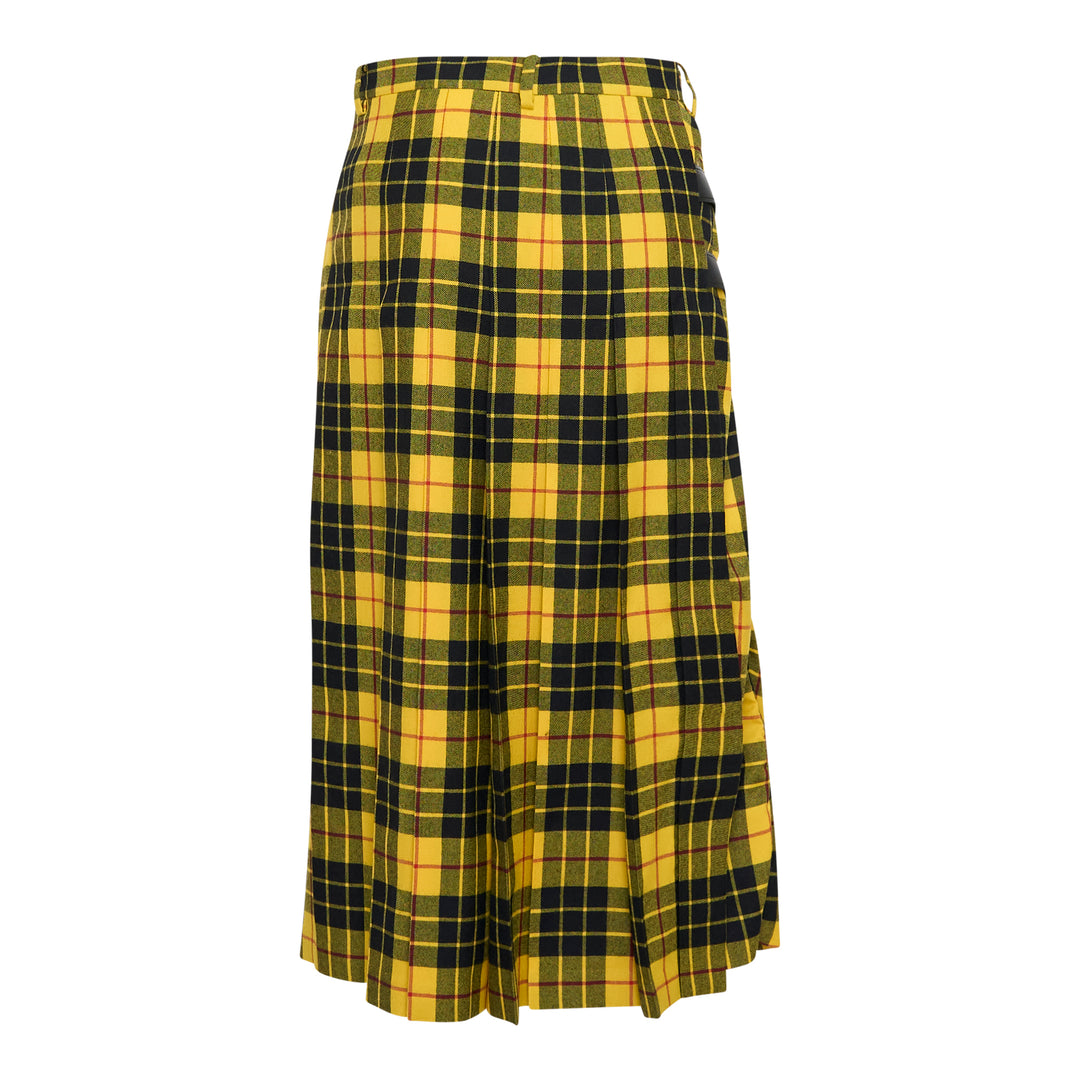 Checked Wrap Skirt