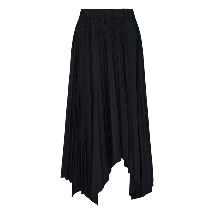Isla Pleated Asymmetric Midi Skirt