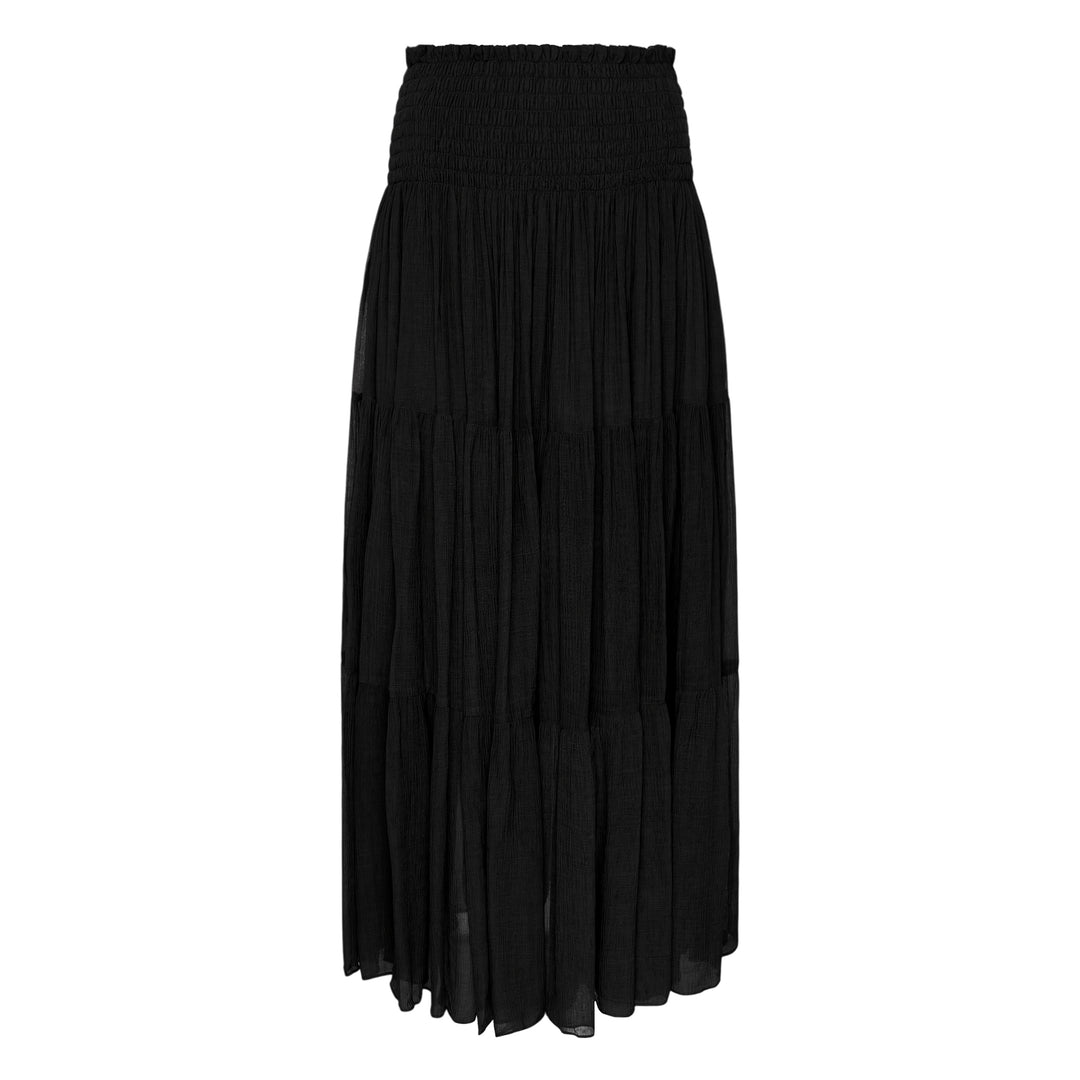 Winkle Silk Mix Maxi Skirt
