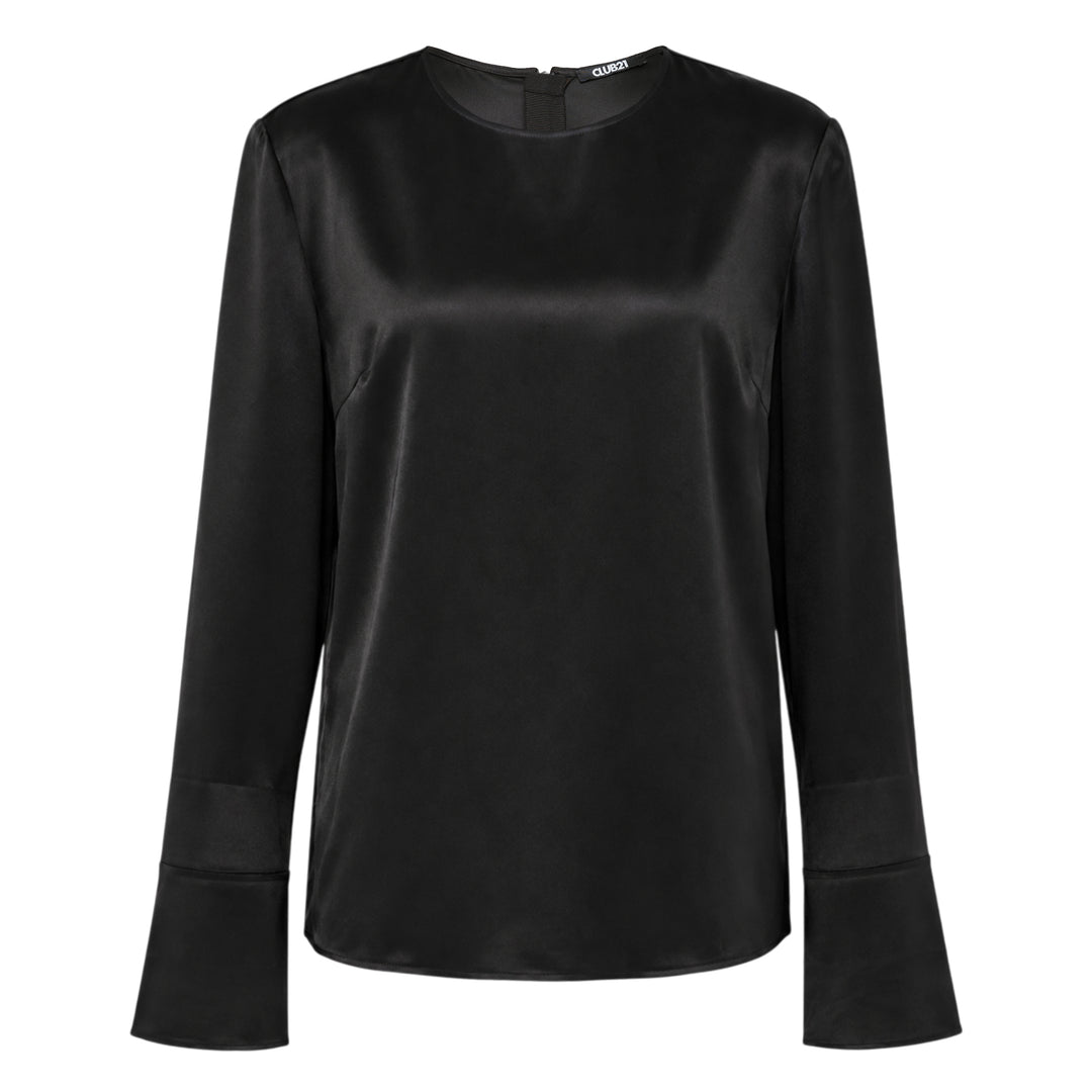 Colette Matte Satin Blouse
