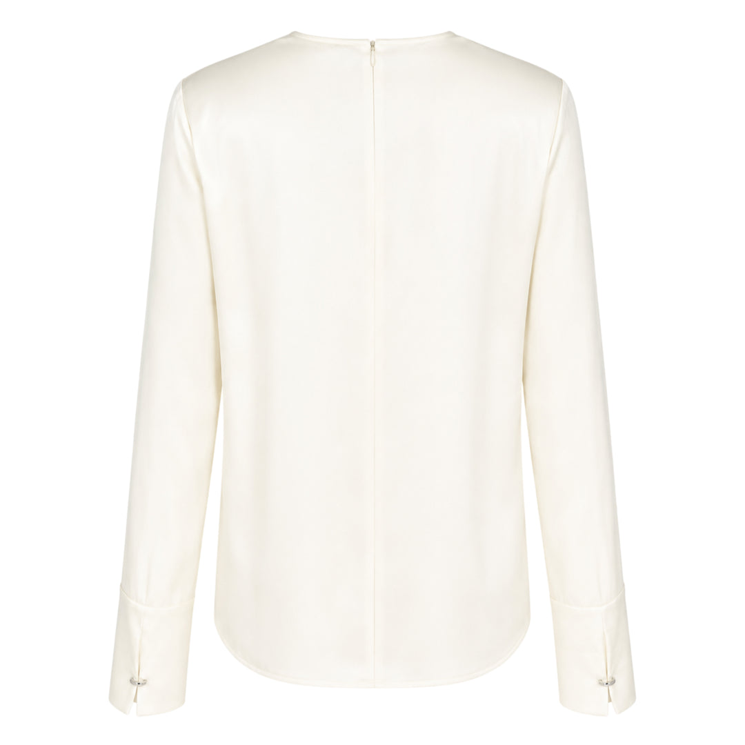 Colette Matte Satin Blouse