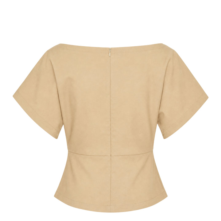 Light Stretch Rayon Linen Top