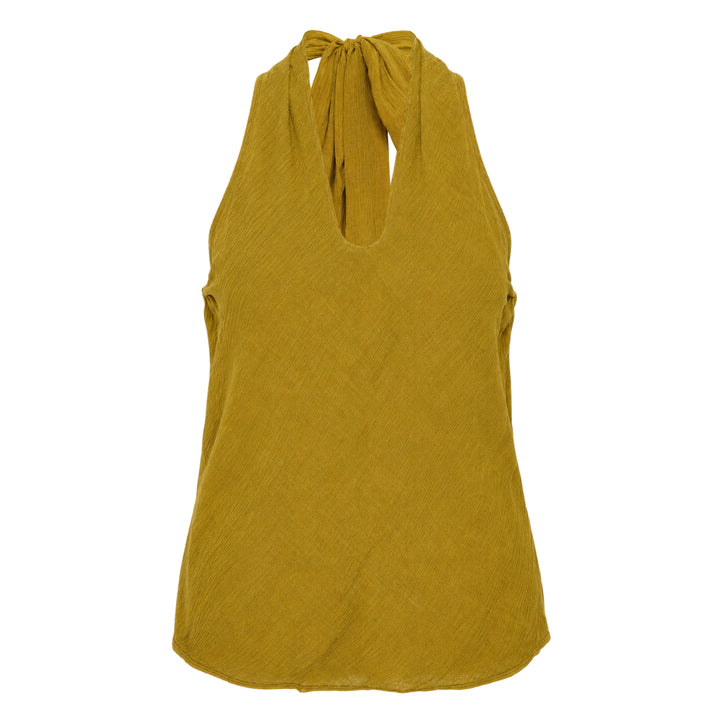 Winkle Silk Mix Halter Top