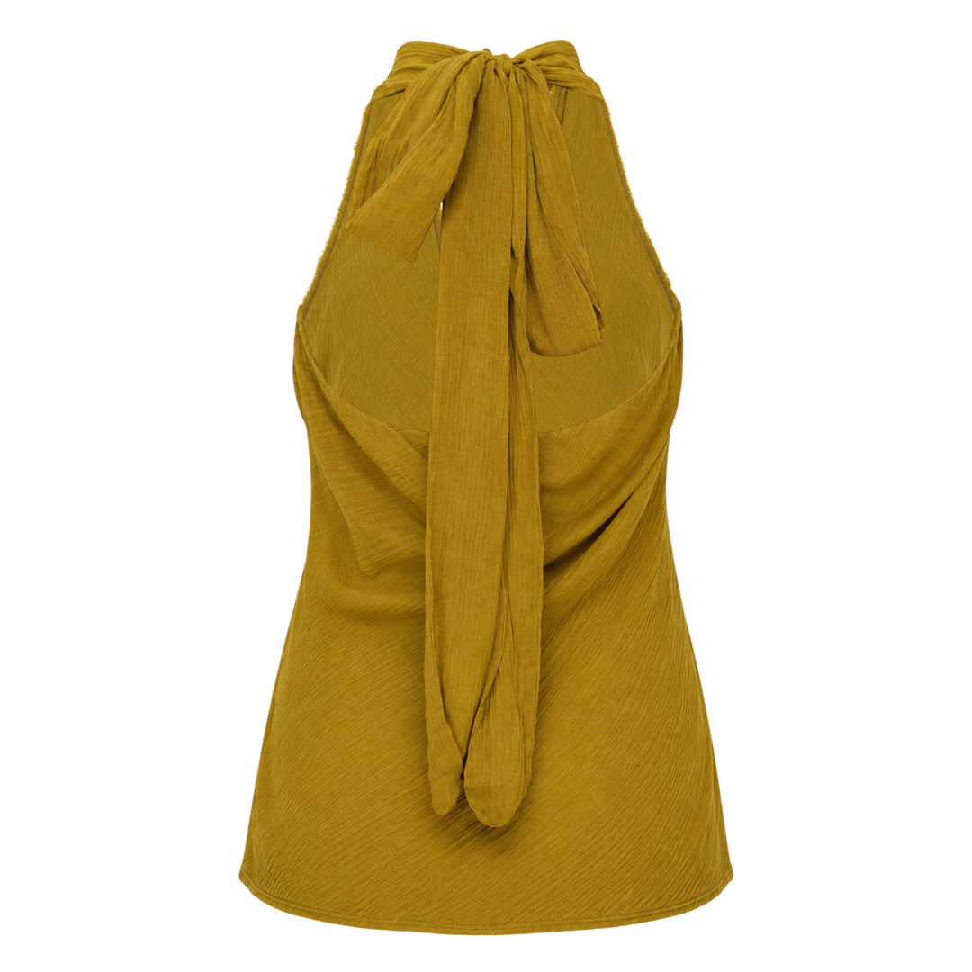 Winkle Silk Mix Halter Top