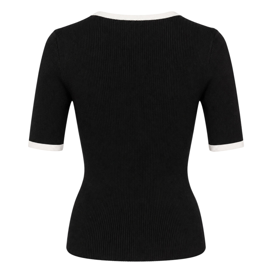 Silk Cotton Short Sleeve Sweater
