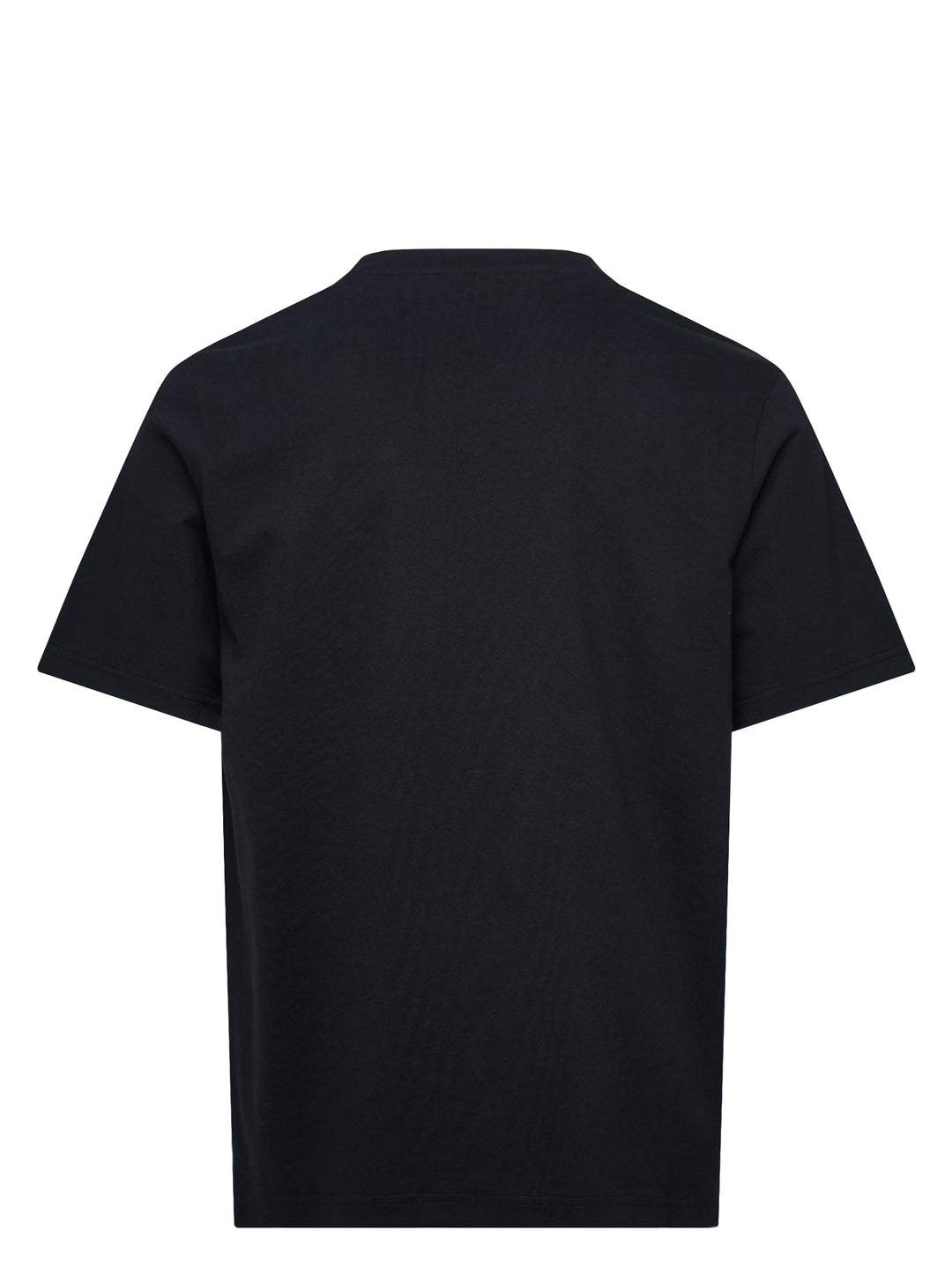 Maison Kitsuné black Patch Pocket Comfort Tee with embroidered 'Maison Kitsuné Paris' wordmark above a chest patch pocket, shown from the front - view 2