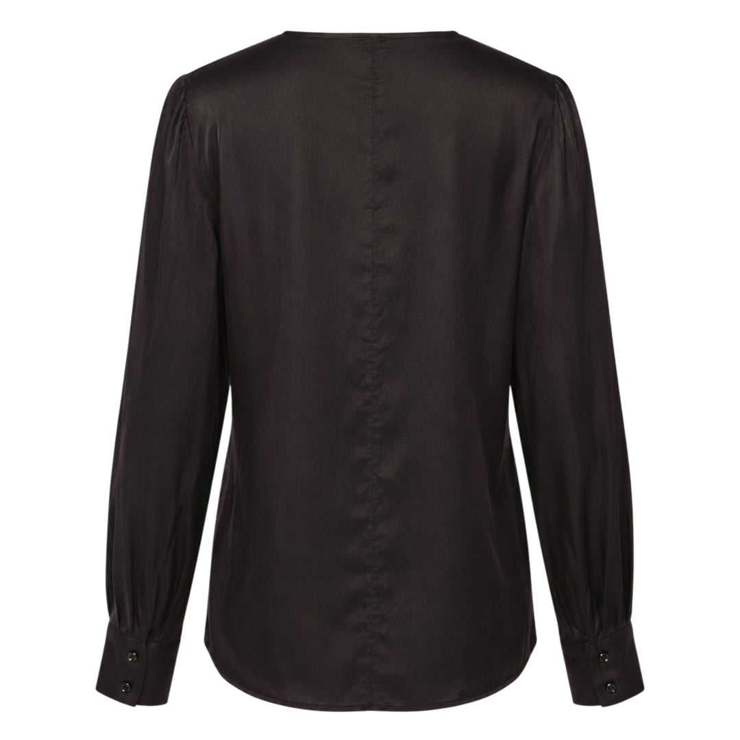Esme Shiny Wrap Blouse