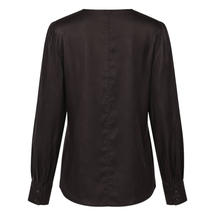Esme Shiny Wrap Blouse