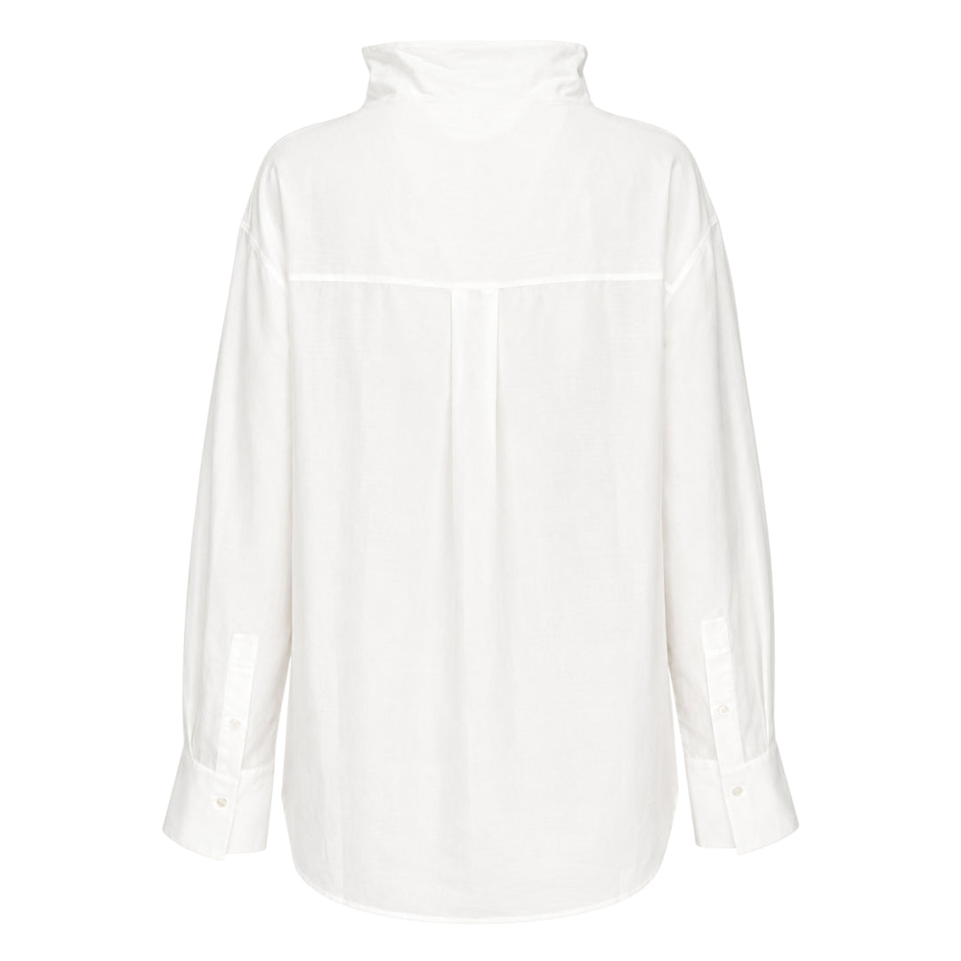 Sheer Button-Up Blouse