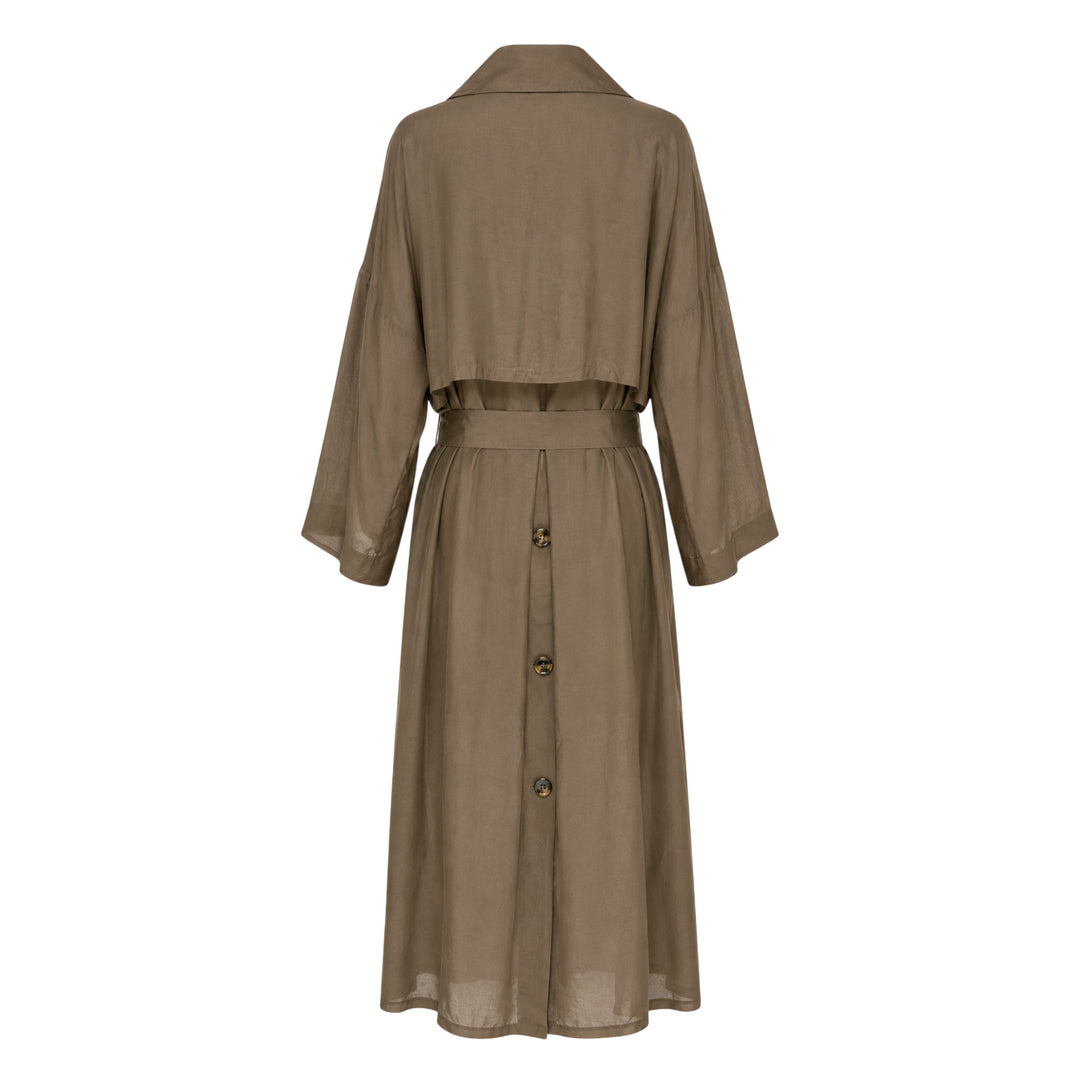 Margaux Habutai Silk Cupro Coat