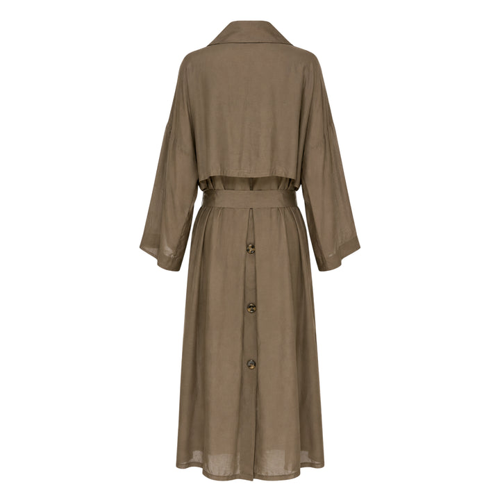 Margaux Habutai Silk Cupro Coat