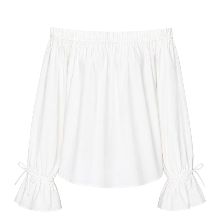 Structure Cotton Off-Shoulder Top