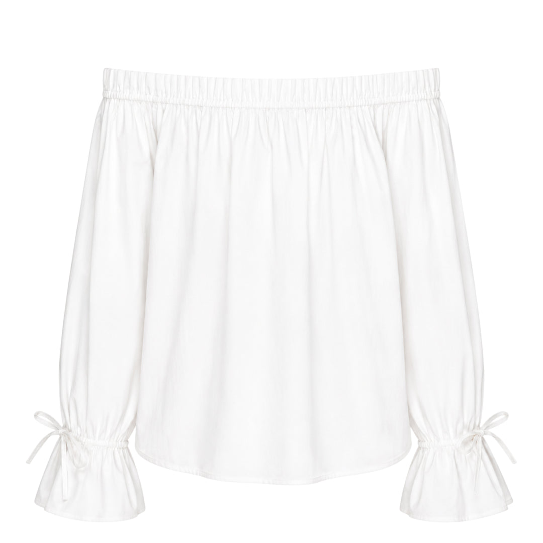 Structure Cotton Off-Shoulder Top