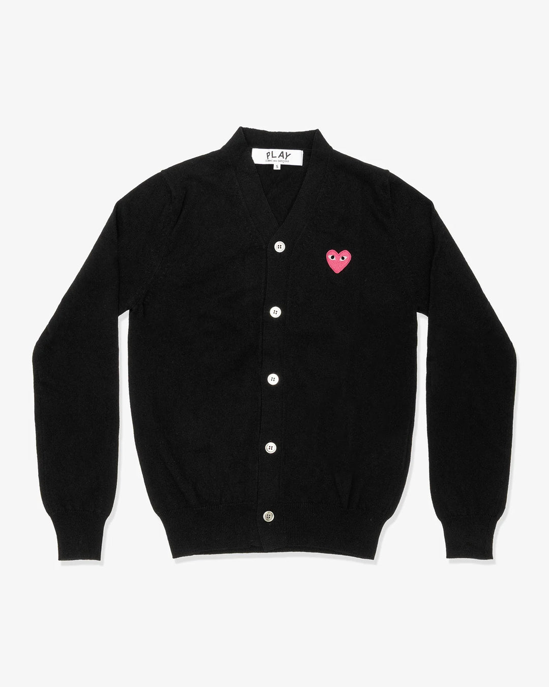 Pink Emblem V-Neck Cardigan