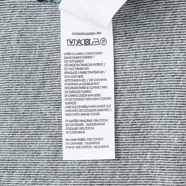 Jacquemus Pina dark indigo denim midi dress with ruched V-neckline, spaghetti straps, and a full drop-waist flared skirt with contrast topstitching, displayed on a plain white background - view 3