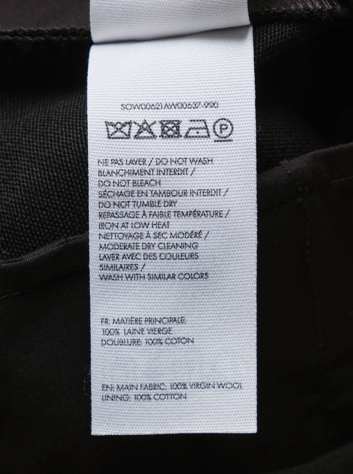 Jacquemus Le Short Cubisto black tailored Bermuda shorts, front view - view 3