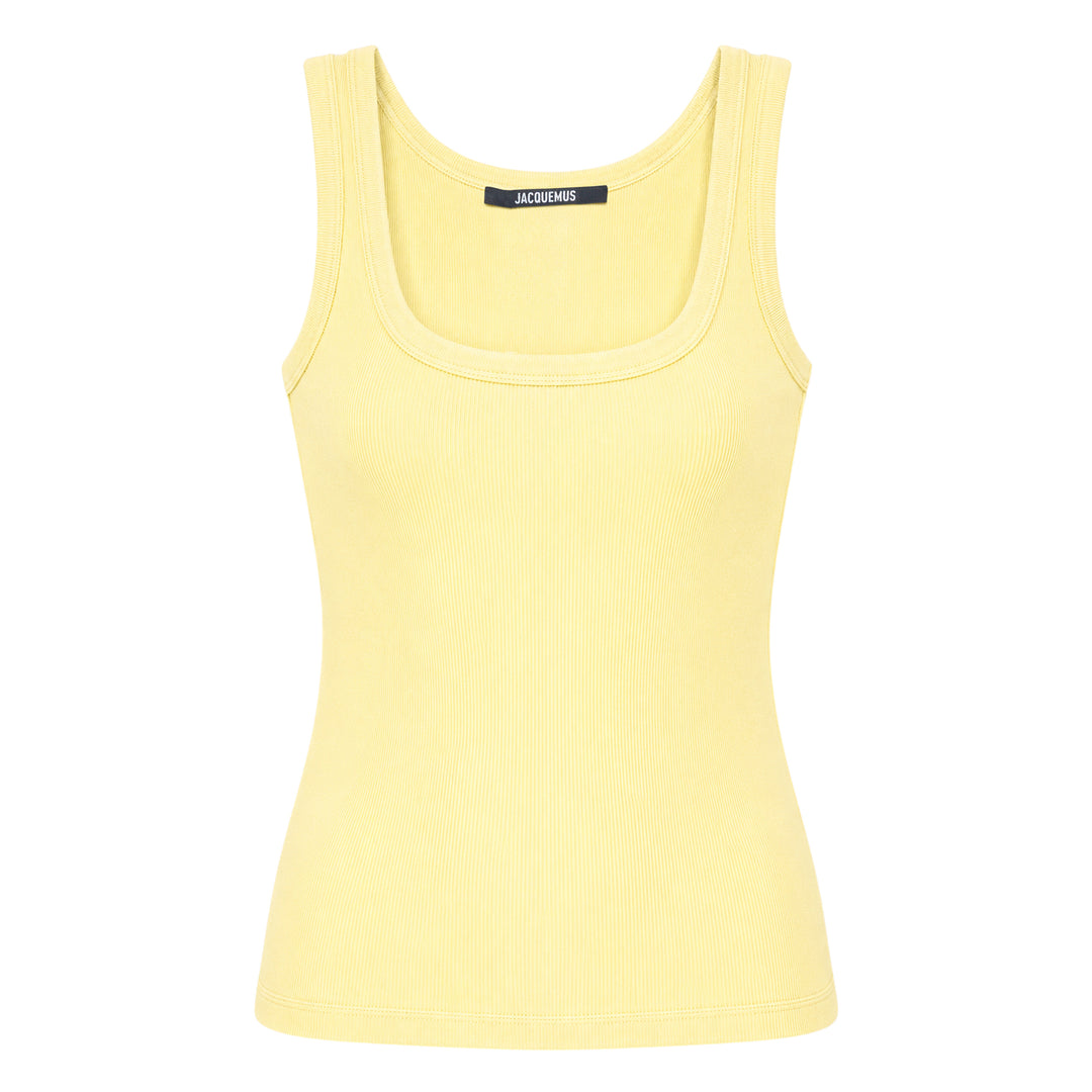 JACQUEMUS Gros Grain Jersey Tank Top