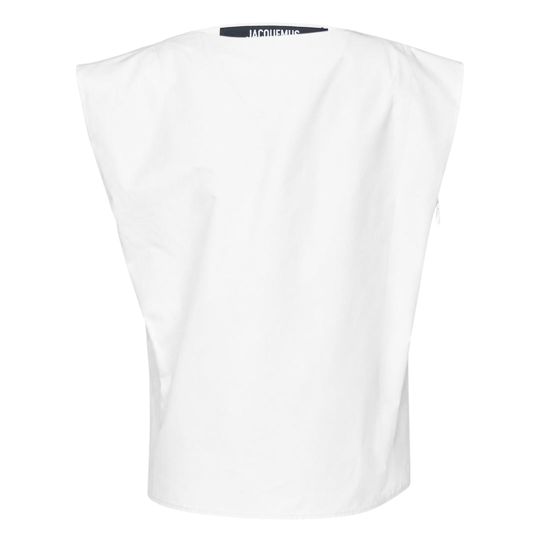 JACQUEMUS La Haut Drap Woven Top