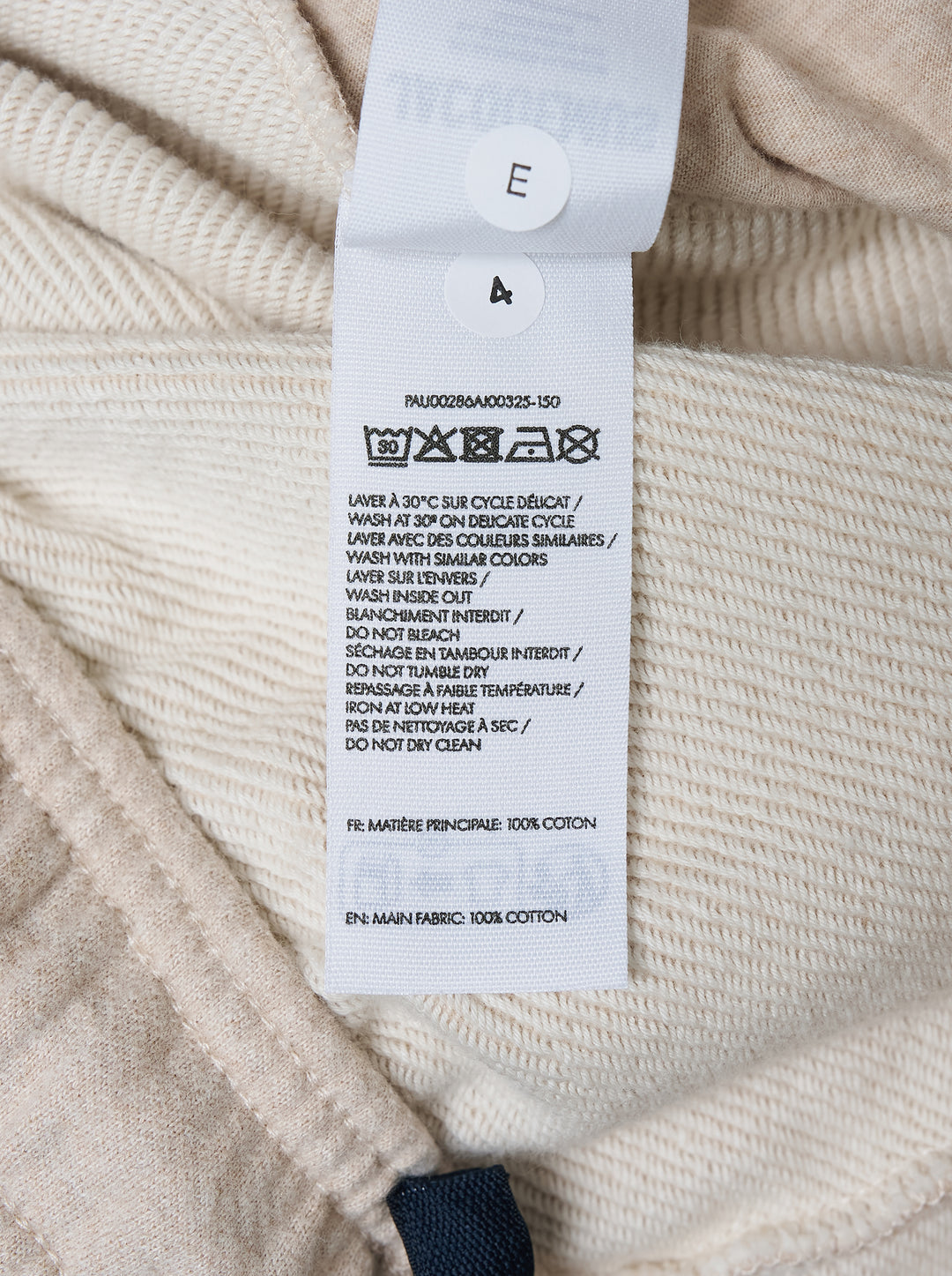 Jacquemus Le Jogging Montaigne sweatpants in heathered oatmeal fleece with an elasticated waistband and wide straight leg, front view - view 3