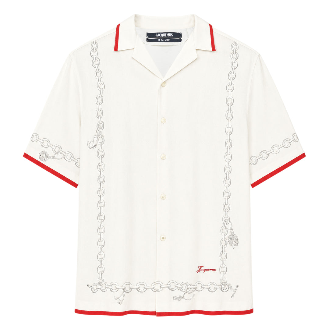 JACQUEMUS La Chemise Cocktail Short Sleeve Shirt