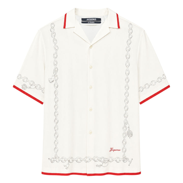 JACQUEMUS La Chemise Cocktail Short Sleeve Shirt