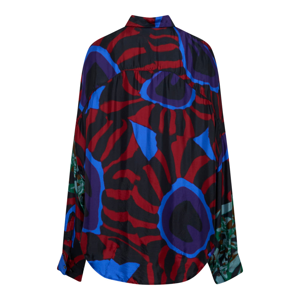 Dries Van Noten Oversized Cocoon Print Shirt - view 2
