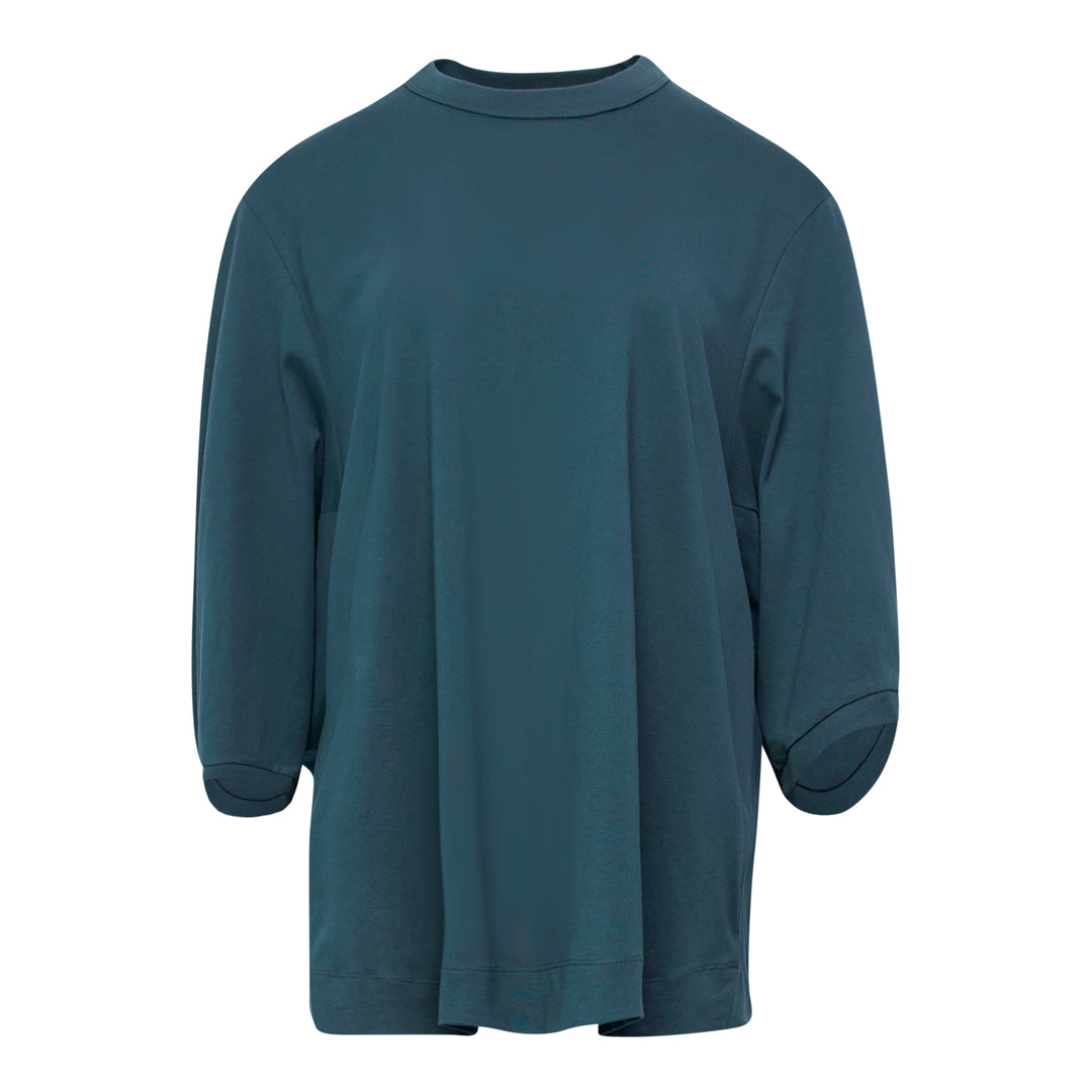 Loose Fit Cropped Sleeve Top