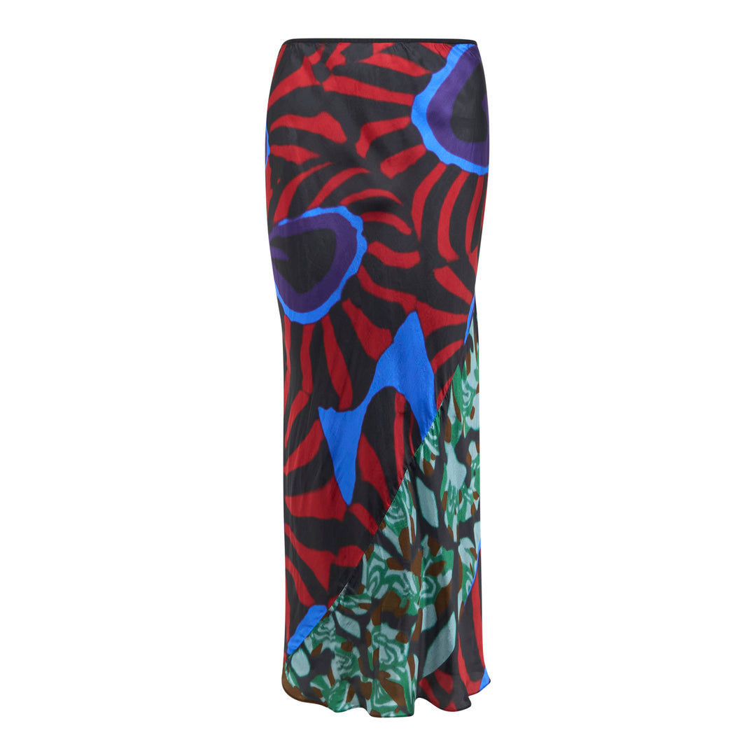 Floral Midi Bias Skirt