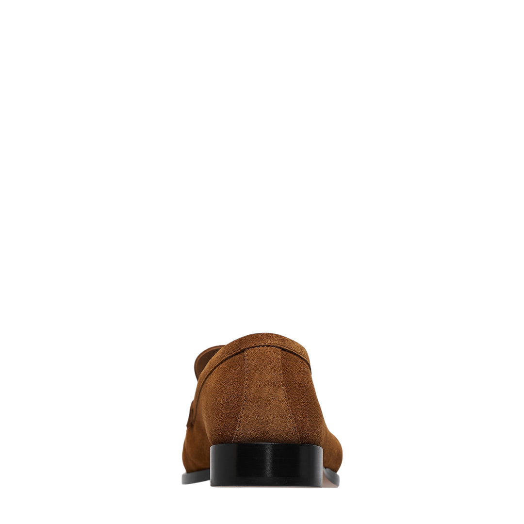 Creased Toe Suede Loafer