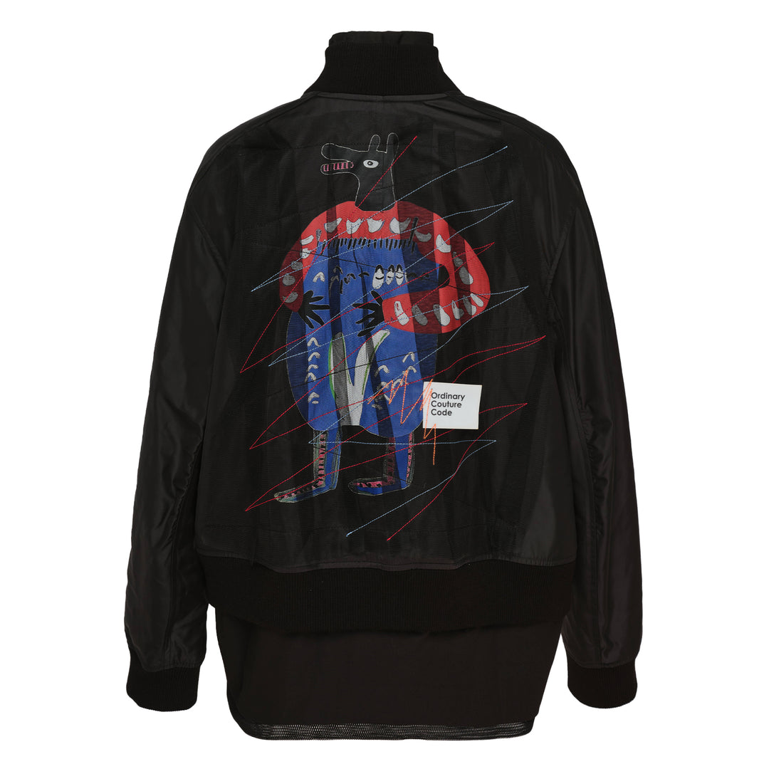 Layered Bomber Jacket